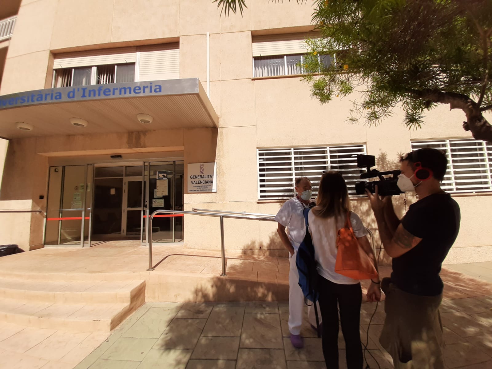 Fachada de la Escuela de Enfermería anexa al Hospital General Universitario de Castellón